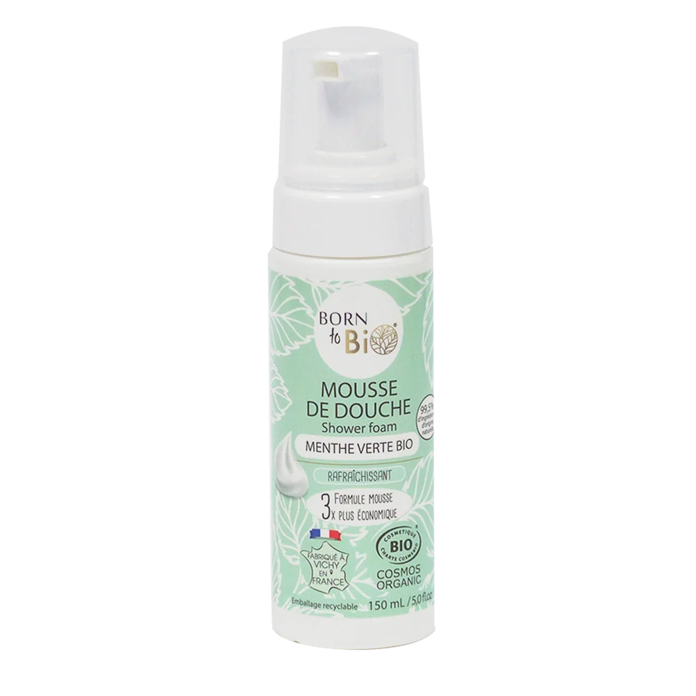 Green Mint Shower Foam – Certified Organic